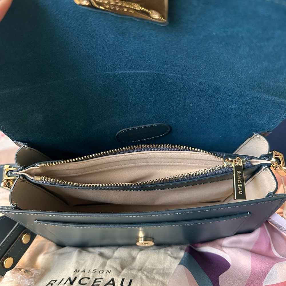 Maison RINCEAU Teal La Apollon Too Handle Satchel Bag - Picture 5 of 14
